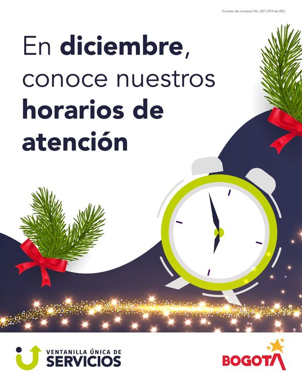 Horarios para fin de año de la Ventanilla Única de Servicios – Imagen: David Arismendi © Consorcio Circulemos Digital, 2025