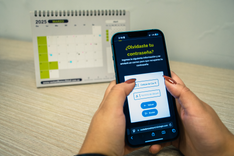 Restablecimiento de contraseña desde un celular - Foto: Valentina Bachiller © Consorcio Circulemos Digital, 2025